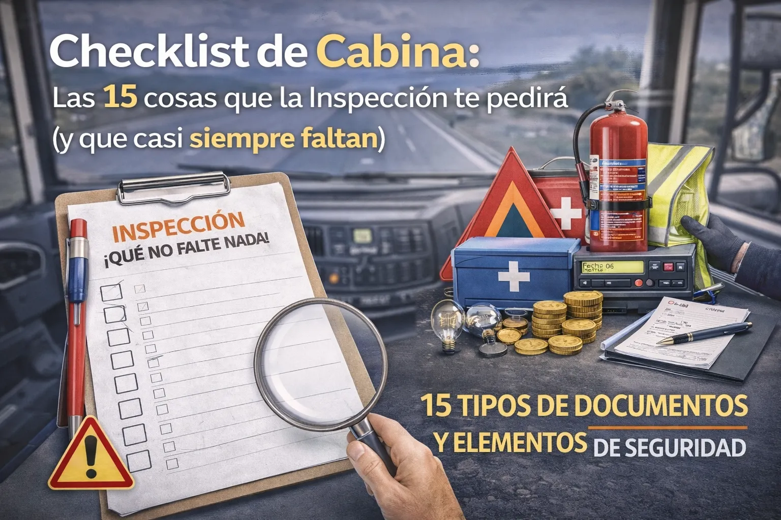 Checklist de Cabina: 15 Puntos Clave de Inspección